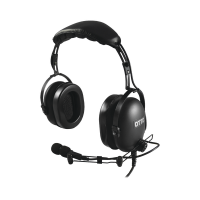 OTTO Diadema Heavy Duty sobre la cabeza para KENWOOD NX-340/320/420, TK-3230/3000/3402/3312/3360/3170 MOD: V4-10018