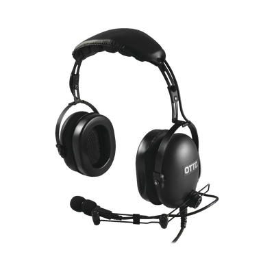 OTTO Diadema Heavy Duty sobre la cabeza para KENWOOD NX240/340/220/320/420, TK-3230/3000/3402/3312/3360/3170 MOD: V4-10018S