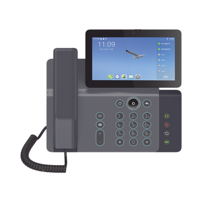 FANVIL Videoteléfono IP inteligente Insignia, Android 9.0, 20 líneas SIP, pantalla a color 7" ajustable, Teclado de iluminación configurable, PoE, conferencia local de 10 vías. MOD: V67
