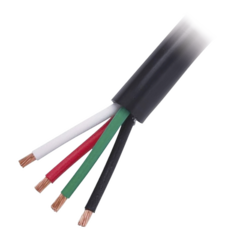 INDIANA Cable Eléctrico de Uso Rudo 4 Hilos Calibre 18 AWG, Hasta 600 V. Rollo de 100 m. MOD: VD66/100M