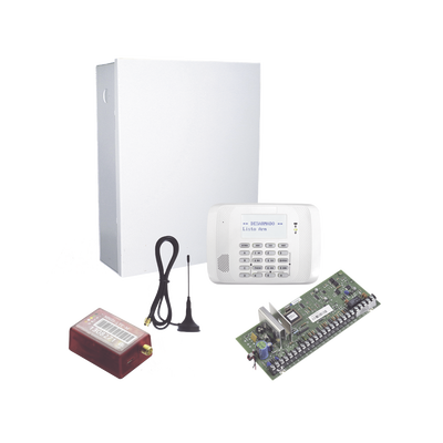 HONEYWELL HOME RESIDEO KIT de Panel de Alarma Hibrido/Teclado 6162RF Y Comunicador MN01LTEM - 2 años de servicio incluidos MOD: VISTA48/6162RFCOM