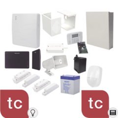 HONEYWELL HOME RESIDEO Kit de Sistema de Alarma con Sensores Cableados y Modulo de Automatizacion Z-Wave MOD: VISTA48-ECO-VAM