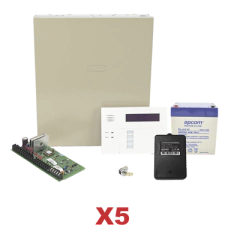 HONEYWELL HOME RESIDEO Kit de 5 Paneles VISTA48 con Bateria y Transformador MOD: VISTA48KIT5/6160RF