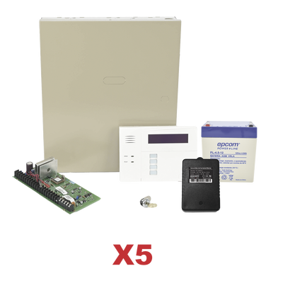 HONEYWELL HOME RESIDEO Kit de 5 Paneles VISTA48 con Bateria y Transformador MOD: VISTA48KIT5/6160RF
