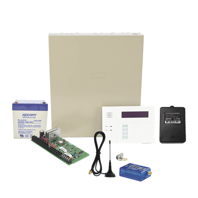 HONEYWELL HOME RESIDEO (1 Año datos ILIMITADO INCLUIDO) Kit Vista48LA con comunicador MINI012G, Teclado, Gabinete, Batería y Transformador MOD: VISTA48MINI2/6160RF