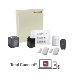 HONEYWELL HOME RESIDEO Kit inalámbrico de panel VISTA48 con teclado 6162RF receptor inalámbrico, 2 contactos 5800MINI, 1 PIR 5800PIR, 1 remoto, batería y transformador MOD: VISTA48-RF-MINI
