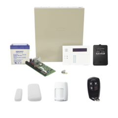 HONEYWELL HOME RESIDEO Kit inalámbrico de panel VISTA48 con teclado 6160RF receptor inalámbrico, 2 contactos 5800MINI, 1 PIR 5800PIR, 1 remoto, batería y transformador MOD: VISTA48RFMINI/6160RF