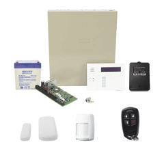 HONEYWELL HOME RESIDEO Kit inalámbrico de panel VISTA48 con teclado 6160RF receptor inalámbrico, 2 contactos 5800MINI, 1 PIR 5800PIR, 1 remoto, batería y transformador MOD: VISTA48RFMINI/6160RF