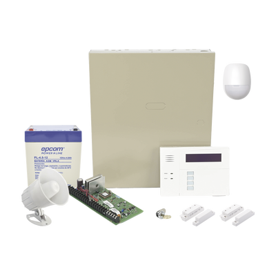 HONEYWELL HOME RESIDEO Sistema de Alarma Cableado con Sensores de Movimiento, Contactos de Puerta o Ventana y Sirena MOD: VISTA48WIRES/6160RF