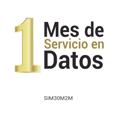 M2M SERVICES (VOUCHER) Mes de Servicio para SIM SIM30M2M (25MB) VOUCHER1M-SIM30M2M