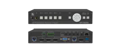 KRAMER VP-440H2 Escalador/Selector de Presentación compacto de 5 entradas 4K60 4:4:4 con salidas simultaneas HDBaseT y HDMI.