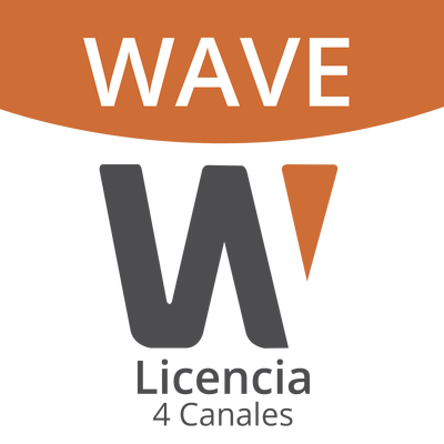 Hanwha Techwin Wisenet Licencia Wisenet Wave Para 4 Canales de Grabador Hanwha WAVE-EMB-04