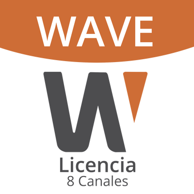Hanwha Techwin Wisenet Licencia Wisenet Wave Para 8 Canales de Grabador Hanwha MOD: WAVE-EMB-08