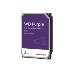 Western Digital (WD) Disco Duro PURPLE de 3TB / 3 AÑOS DE GARANTÍA / Para Videovigilancia WD33PURZ