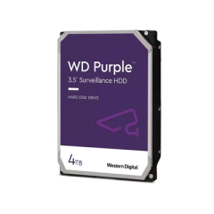Western Digital (WD) Disco Duro PURPLE de 4TB / 3 AÑOS DE GARANTÍA / Para Videovigilancia WD43PURZ