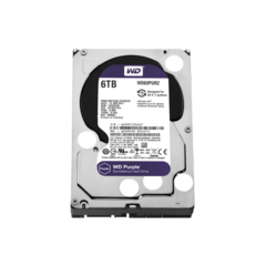 Western Digital (WD) Disco Duro PURPLE de 6TB / 3 AÑOS DE GARANTÍA / Para Videovigilancia MOD: WD60PURZ