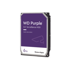 Western Digital (WD) Disco Duro PURPLE de 6TB / 3 AÑOS DE GARANTÍA / Para Videovigilancia MOD: WD62PURZ