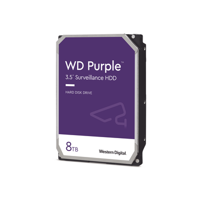 Western Digital (WD) Disco duro WD de 8TB / 5640RPM / Optimizado para Videovigilancia MOD: WD84PURZ