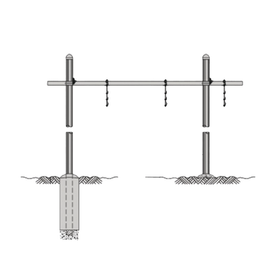ROHN Guía de Cable Horizontal Tipo Puente Sencilla de 12" de Ancho. MOD: WGBS121014