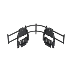 PANDUIT Accesorio de Control de Radio de Curvatura en Cruces, Tes o Intersecciones, en Charolas Wyr-Grid® de Panduit, 50 mm de Alto, Color Negro MOD: WGINTBRC2BL