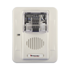 HOCHIKI Sirena Estrobo para Exterior, Montaje en Muro, Color Blanco MOD: WHEC24-75WW