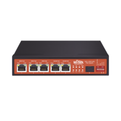 WI-TEK Controlador Solar de 5A con Switch PoE / 1 Puertos Gigabit PoE 802.3 bt / 2puertos PoE 802.3 af/at con 2 Puertos PoE Pasivo 24 Vcc / 1 Puerto SFP / No administrable MOD: WI-PS306GF-UPS