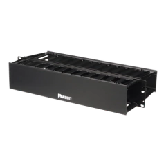 PANDUIT Organizador de Cables Horizontal PatchLink, Doble (Frontal y Posterior), Para Rack de 19in, 2UR MOD: WMP1E