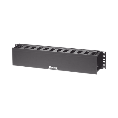 PANDUIT Organizador de Cables Horizontal PatchLink, Sencillo (Solo Frontal), Para Rack de 19in, 2UR MOD: WMPF1E