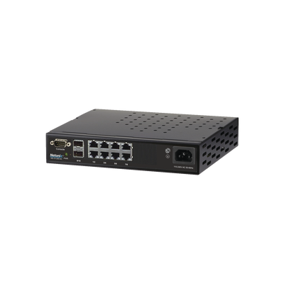 NETONIX Switch WISP PoE Administrable de 8 puertos Gigabit + 2 SFP, 250W, entrada de 110-120 Vca y 210-230 Vca MOD: WS10250AC