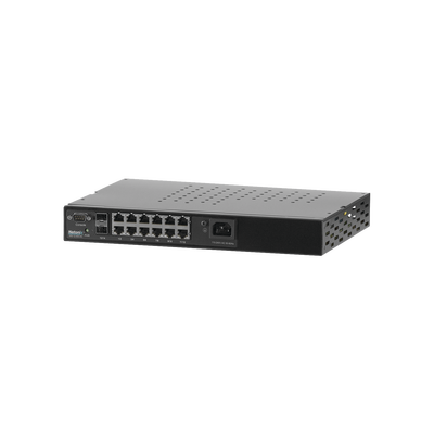 NETONIX Switch WISP PoE Administrable de 14 puertos (12 PoE Gigabit + 2 SFP) 400W, entrada de 110/220 Vca MOD: WS12400AC