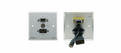KRAMER WXA-H Wall Plate Pasivo — 15 pines HD, Audio 3.5mm y HDMI.