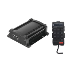 EPCOM INDUSTRIAL SIGNALING Sirena Vehicular de 100W de Potencia Con Controlador Unimando, Control de Tonos, Patrones de destello de Barras de Luces X67RB / X75RBS y Micrófono MOD: X100F