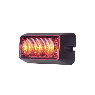 EPCOM INDUSTRIAL SIGNALING Luz Auxiliar Brillante con 3 LEDs, Color Rojo, Mica Transparente MOD: X109-R