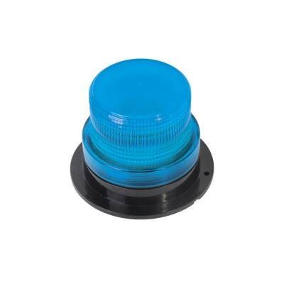 EPCOM INDUSTRIAL SIGNALING Burbuja brillante de Larga Vida Útil, con 8 LEDs, Color Azul, Domo Azul MOD: X126-B