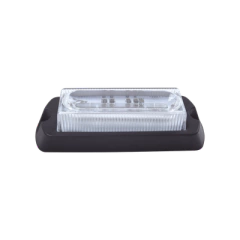EPCOM INDUSTRIAL SIGNALING Luz Auxiliar Ultra Brillante X13 de 4 LEDs, color Rojo, con mica transparente. MOD: X13-R