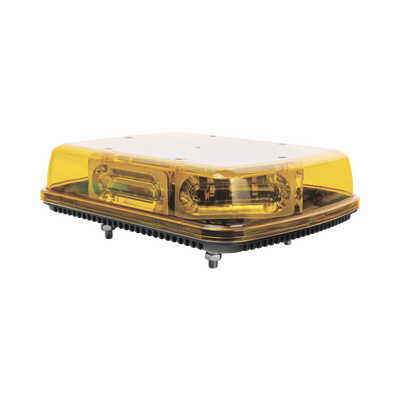 EPCOM INDUSTRIAL SIGNALING Mini Barra con 18 Poderosos LEDs, Color Ámbar Con Montaje Fijo de Tornillos MOD: X1665AVM