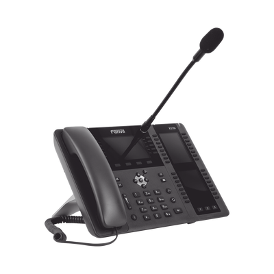 FANVIL Teléfono empresarial IP hasta 20 lineas SIP, micrófono exterior, 106 botones DSS, Bluetooth integrado para diademas, puertos Gigabit, soporta recepción video, PoE MOD: X210I