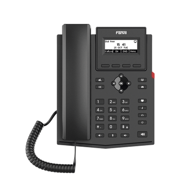 FANVIL Teléfono IP empresarial para 2 lineas SIP con pantalla LCD, Códec Opus, conferencia de 3 vías, PoE. MOD: X301P