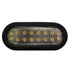 ECCO Luz direccional LED ovalada ambar con montaje de ojal de 7.5 pulgadas MOD: X3965A