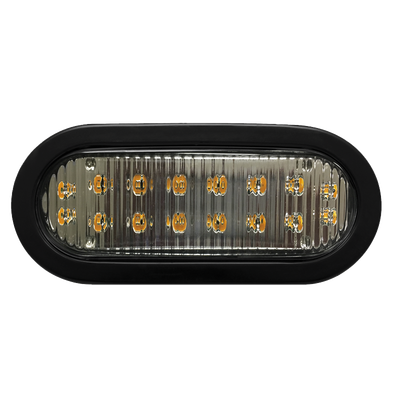 ECCO Luz direccional LED ovalada Bicolor ambar claro con montaje de ojal de 7.5 pulgadas MOD: X3965AC