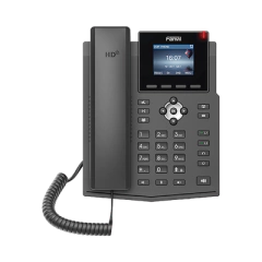 FANVIL Teléfono IP empresarial para 4 líneas SIP con pantalla LCD de 2.4 pulgadas a color, Opus y conferencia de 3 vías, PoE. MOD: X3SP-V2