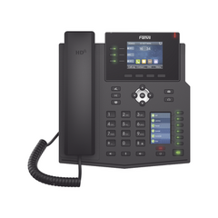 FANVIL Teléfono IP Empresarial con Estándares Europeos, 12 lineas SIP con pantalla a color, 30 teclas DSS/BLF, puertos Gigabit, IPv6, Opus y conferencia de 3 vías, PoE/DC MOD: X4U