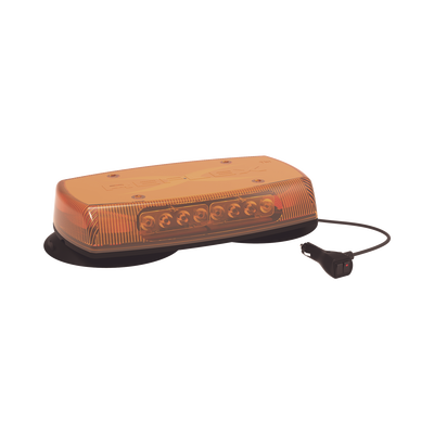 ECCO Mini Barra de Luces Ultra Brillante, color domo ambar, LED ámbar, montaje de succión-magnético MOD: X5590-AVM