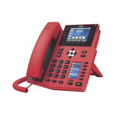 FANVIL Teléfono IP Empresarial con Estándares Europeos, 16 lineas SIP con pantalla LCD de 3.5" a color, 6 teclas DSS/BLF, puertos Gigabit, IPv6, Opus y conferencia de 3 vías, PoE/DC (incluye fuente). MOD: X5U-R