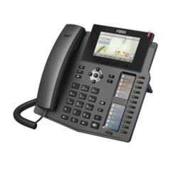 FANVIL Teléfono IP empresarial para 20 líneas SIP, Voz HD, 3 Pantallas LCD a Color, 12 teclas BLF, PoE MOD: X6