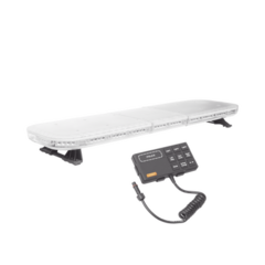 EPCOM INDUSTRIAL SIGNALING Barra de luces de 47" rojo/azul, 88 LED, con control de tráfico en color ámbar, ideal para equipar unidades de seguridad publica MOD: X67-RBA