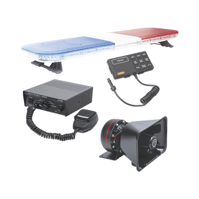 EPCOM INDUSTRIAL SIGNALING Kit básico para equipamiento de unidades de Seguridad Pública MOD: X67RBKIT