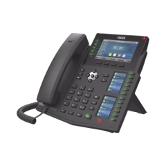 FANVIL Teléfono IP Empresarial con Estándares Europeos, 20 lineas SIP con pantalla LCD a color, 60 teclas DSS/BLF, puertos Gigabit, IPv6, Opus y conferencia de 3 vías, PoE/DC MOD: X6U