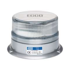 ECCO Baliza LED: Reflex, 12-24 Vcc, 15 patrones de destello, lente claro, iluminación ámbar MOD: X7160CA