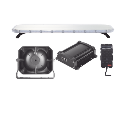 EPCOM INDUSTRIAL SIGNALING Kit básico para equipamiento de unidades de Seguridad Pública con Sirena Mono-mando MOD: X75RBASKITF